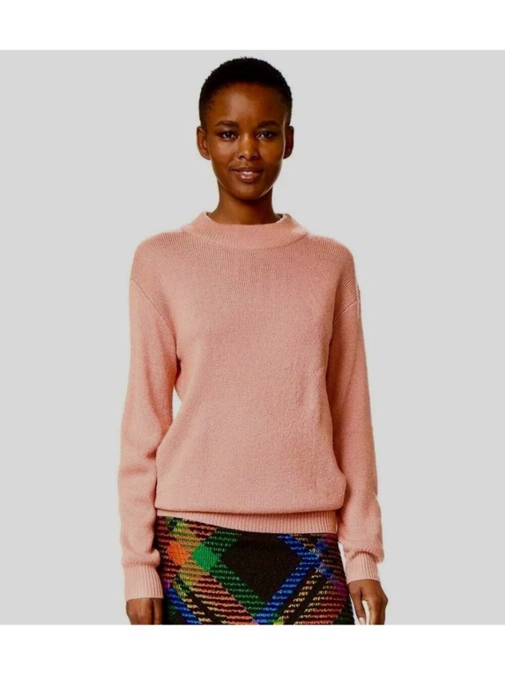 RYDER Australia Harvey Dusty Pink Textured Knit Crewneck Sweater - Sz M